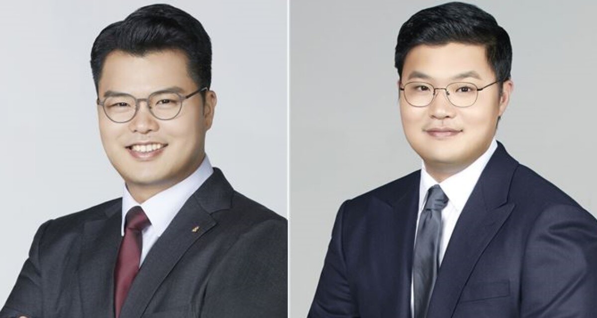 서진석 셀트리온 대표(왼쪽)와 서준석 수석부회장. 사진=셀트리온 제공