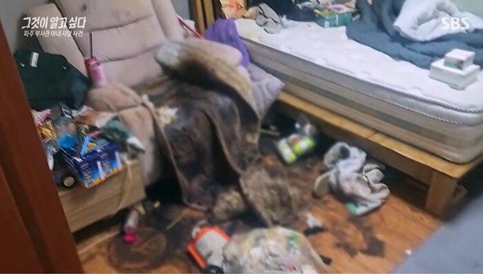 육군 부사관 김 아무개 씨는 온몸에 구더기가 생길 때까지 아내를 방치해 사망에 이르게 한 살인 혐의로 기소됐다. 사진=SBS ‘그것이 알고 싶다’ 방송 화면 캡처