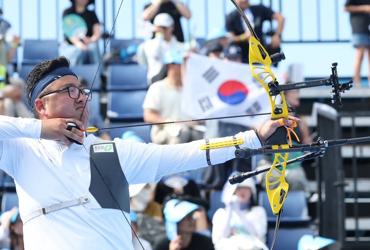 양궁 국가대표팀의 김우진은 올림픽 금메달만 5개를 보유한 베테랑이다. 사진=연합뉴스