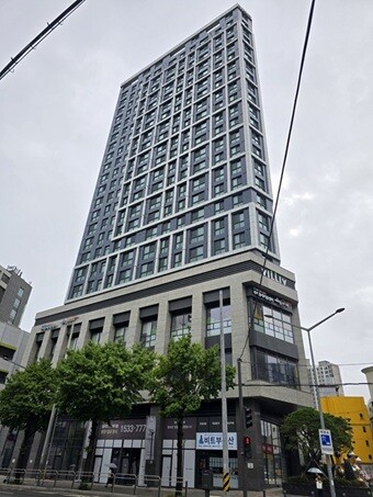 서울 마포구 노고산동 ‘빌리브 디 에이블’ 전경. 도시형생활주택 299가구와 오피스텔 34실로 구성됐다. 사진=김정민 기자