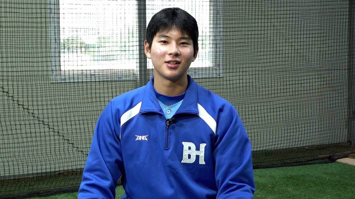 부산고 하현승은 전체 1순위로 키움 히어로즈의 지명을 받는 것이 확실시 되고 있다. 사진=류나현 PD
