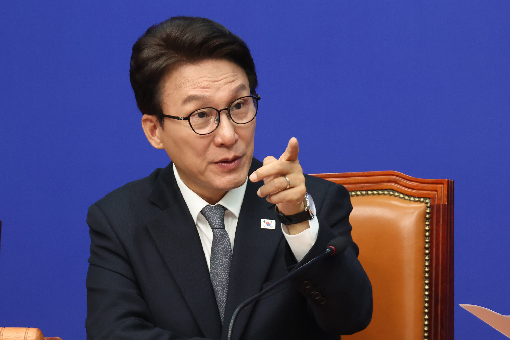 김민석 민주당 대표는 10월 7일 최고위원회의에서 “이제 다양한 의견의 시간은 지나고, 중수청장 인사청문회 시간이 왔다”고 밝혔다. 사진=박은숙 기자