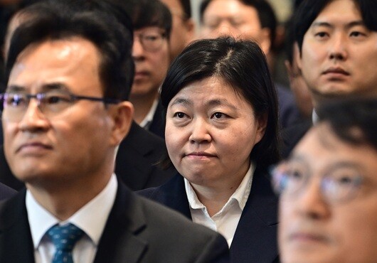 임은정 광주중수청장이 2026년 10월 2일 서울 중구 르네스퀘어에서 열린 중대범죄수사청 개청식에 참석해 자리하고 있다. 사진=이종현 기자