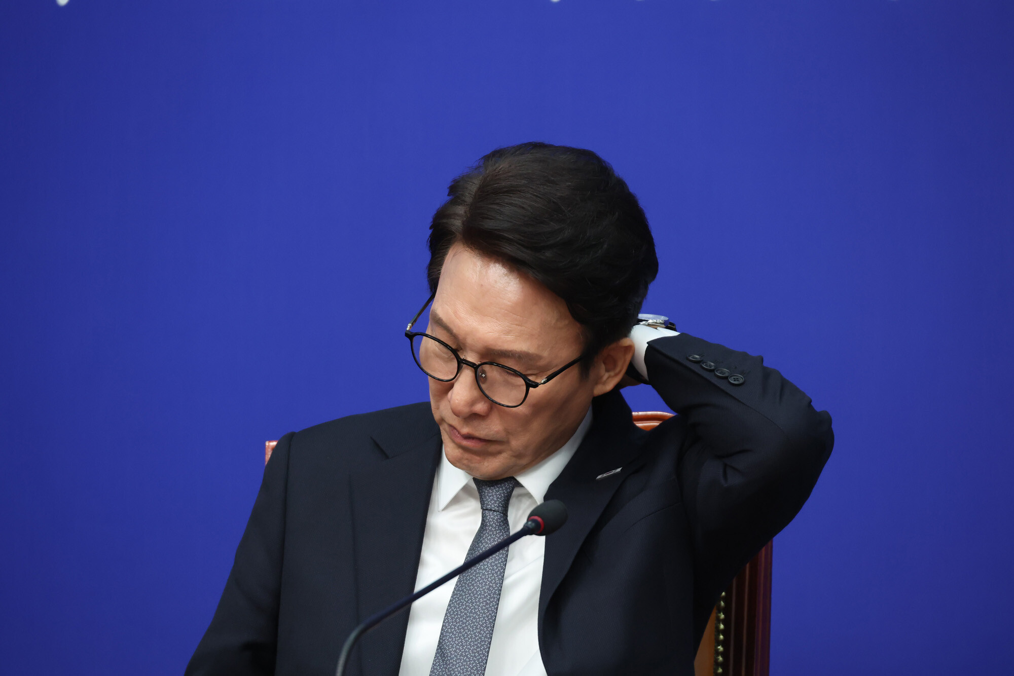 김민석 더불어민주당 대표가 7일 국회에서 열린 최고위원회의에 참석했다. 사진=박은숙 기자