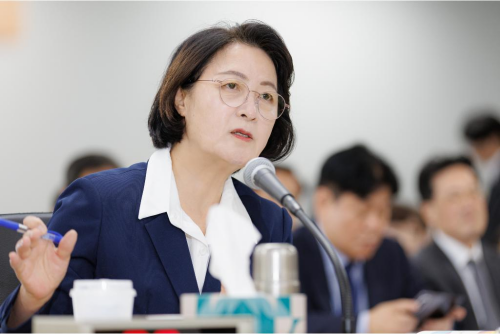 국정감사에서 답변하고 있는 추미애 경기도지사. 사진=경기도 제공