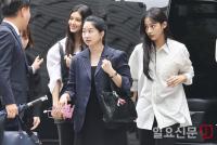 비공개 조정기일 재판에 출석한 뉴진스 다니엘과 민지